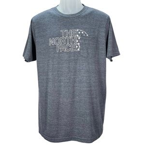 The North Face | Slim Fit Gray Heather Crewneck Pocket S/S T-Shirt | Men’s Large